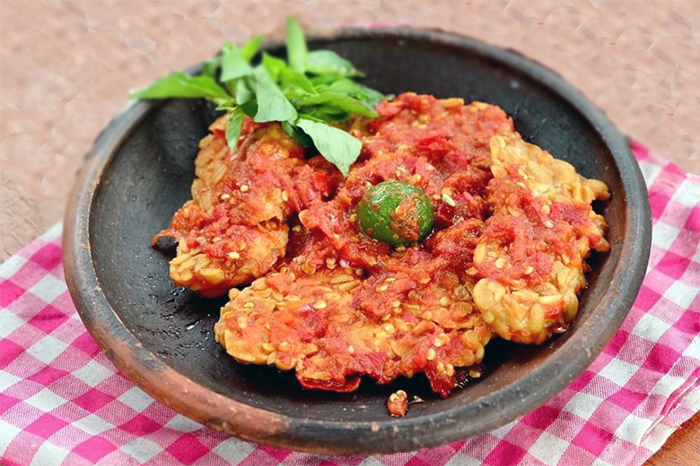 Tempe Penyet Sambal Terasi