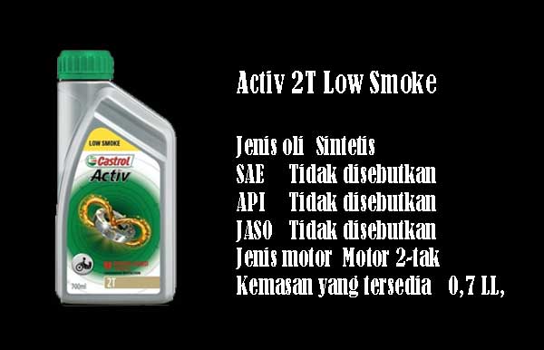 Oli Motor Matic Activ 2T Low Smoke